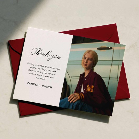 Class of 2026 Graduation Thank You Card Bedankkaart