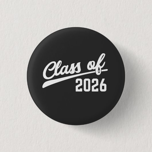 Class Of 2026 Graduation Year 2026 School Ronde Button 3,2 Cm (Voorkant)