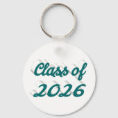 Class of 2026 green script  graduation  sleutelhanger (Voorkant)