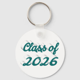 Class of 2026 green script  graduation  sleutelhanger