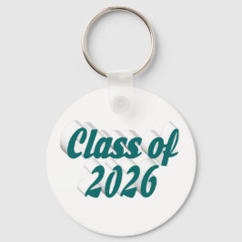 Class of 2026 green text  graduation  sleutelhanger