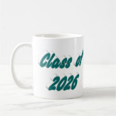 Class of 2026 green typography graduation koffiemok (Links)