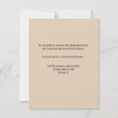 Class of 2026 Grunge Style Graduation Announcement (Achterkant)