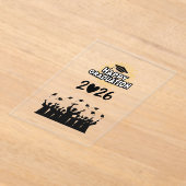 Class of 2026 Happy Graduation - Minimalist  Acryl Uitnodigingen (Laagn)