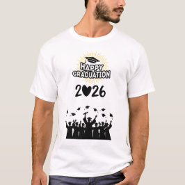 Class of 2026 Happy Graduation - Minimalist T-shirt