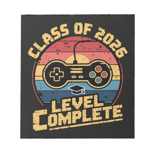 Class Of 2026 Level Complete Notitieblok (Voorkant)