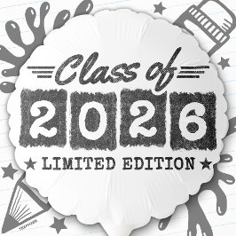 Class of 2026 Limited Edition Graduation Quote Ballon