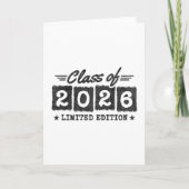 Class of 2026 Limited Edition Graduation Quote Kaart (Voorkant)