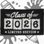 Class of 2026 Limited Edition Graduation Quote Spandoek