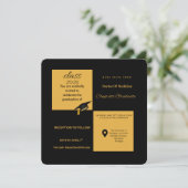 Class of 2026 Medical School Invite | Elegant Sq Kaart (Staand voorkant)