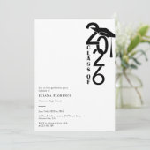 Class of 2026 Modern Graduation Party Kaart (Staand voorkant)