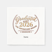 Class of 2026 Napkins ✨ The Adventure Begins Servet (Voorkant)