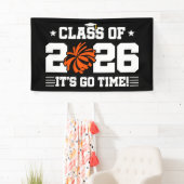 Class of 2026 Orange Cheer Graduation It’s Go Time Spandoek (Insitu)