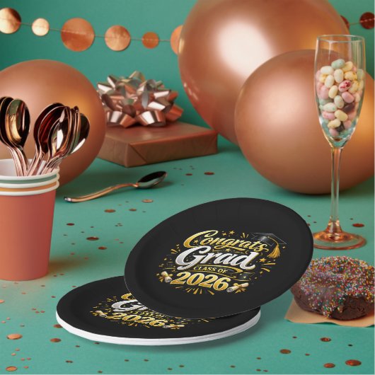 Class of 2026 papieren bordje (Multi)