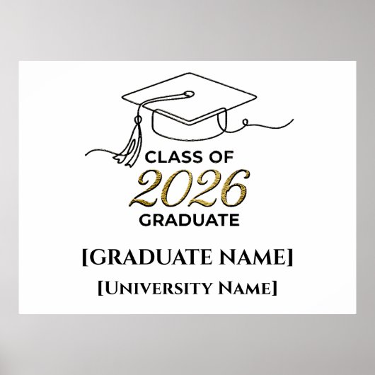 Class of 2026 Poster / Póster Graduación (Voorkant)