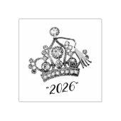  “Class of 2026” Princess Tiara Rubberstempel (Afrduk)