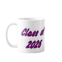 Class of 2026 purple typography graduation