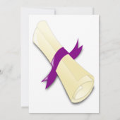 Class of 2026 purple typography graduation photo kaart (Achterkant)