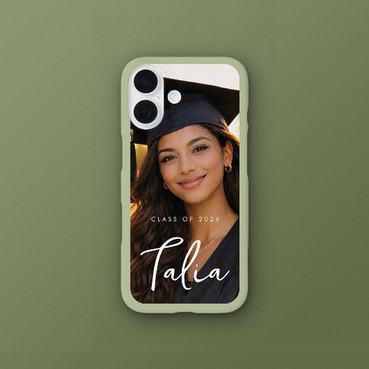 CLASS OF 2026  |  SAGE EDGE phone case with name