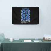 Class Of 2026 Senior Blue Graduation Graduate Spandoek (Beurs)