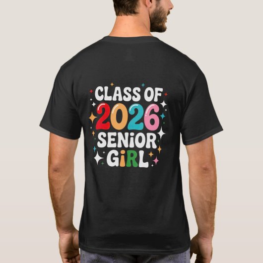 Class of 2026 Senior Girl Shirt – Graduation 2026  (Achterkant)