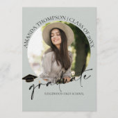 Class of 2026 Senior Photo Graduation Announcement Kaart (Voorkant)