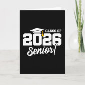 Class of 2026 Senior Varsity Graduation Fun Quote Kaart (Voorkant)
