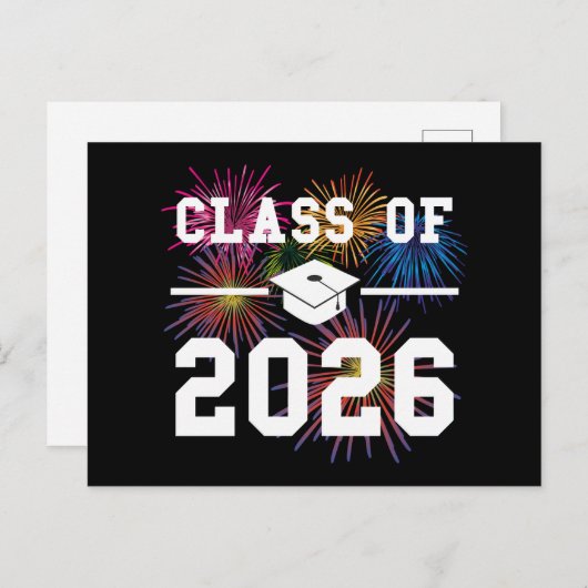 Class Of 2026 Senior Year Briefkaart (Voorkant / Achterkant)