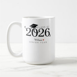 Class of 2026 Senior Year Graduation Custom Name  Koffiemok