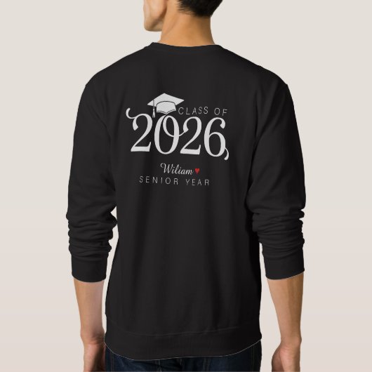 Class of 2026 Senior Year Graduation Custom Name  Trui (Achterkant)