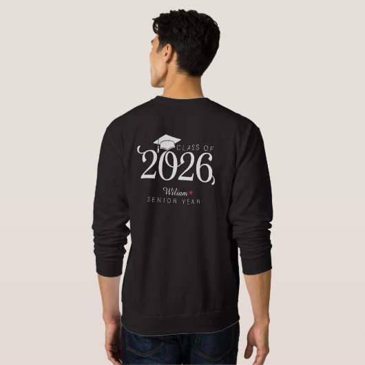 Class of 2026 Senior Year Graduation Custom Name  Trui (Achterkant volledig)