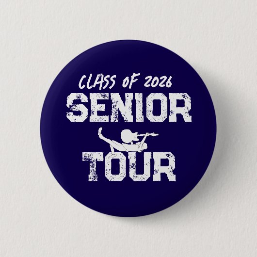 Class of 2026 Senior Year Tour Ronde Button 5,7 Cm (Voorkant)