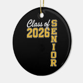 Class Of 2026 Senior Yellow Graduation Graduate Keramisch Ornament (Links)