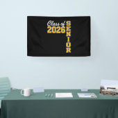 Class Of 2026 Senior Yellow Graduation Graduate Spandoek (Beurs)