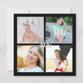 Class of 2026 Silver Grad Blue with Photo Kaart (Achterkant)