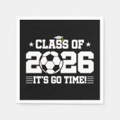 Class of 2026 Soccer Graduation It’s Go Time Quote Servet (Voorkant)