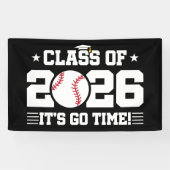 Class of 2026 Soccer Graduation It’s Go Time Quote Spandoek (Horizontaal)