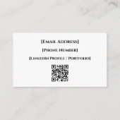 Class of 2026 / Tarjeta de Presentación con QR Informatiekaartje (Achterkant)