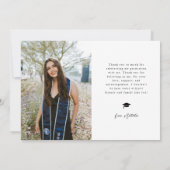 Class of 2026 Typography Grad Photo Aankondiging (Achterkant)