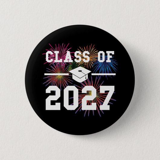 Class Of 2027 Senior Year Ronde Button 5,7 Cm (Voorkant)