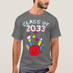 Class Of 2033 Back To School Kindergarten First Da T-shirt