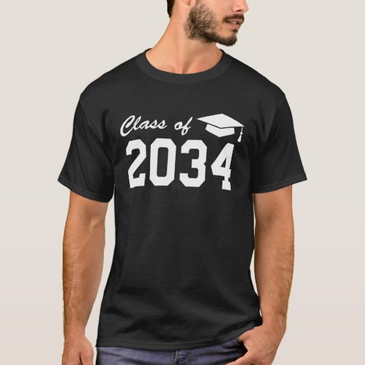 Class of 2034 Graduation Preschool For Pre K First T-shirt (Voorkant)