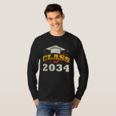 Class of 2034 grow me Graduation T-shirt (Voorkant volledig)
