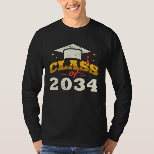 Class of 2034 grow me Graduation T-shirt (Voorkant)