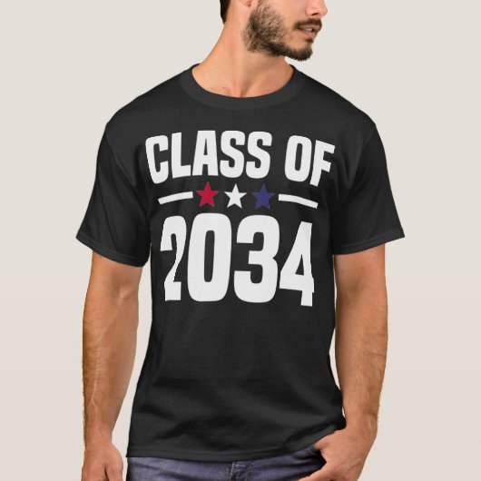 Class of 2034 Kindergarten Grow With Me Future Gra T-shirt (Voorkant)
