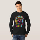 Class of 2034 Rainbow Grow with Me Afstuderen T-shirt (Voorkant volledig)