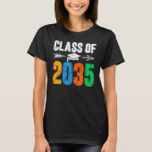 Class of 2035 First Day of School Graduation T-shirt (Voorkant)