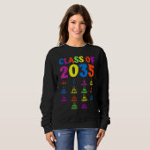 Class Of 2035 Grade Pre K Grow With Me Handprint P Trui (Voorkant volledig)