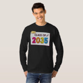 Class Of 2035 Grow With Me Graduation First Day Of T-shirt (Voorkant volledig)