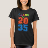 Class Of 2035 Grow With Me Graduation First Day Of T-shirt (Voorkant)